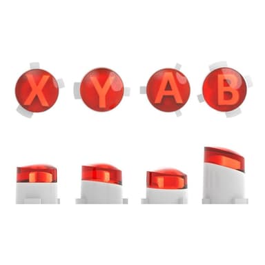 For Xbox One S One Elite-kontroller ABXY erstatningsknapper - lyseblå