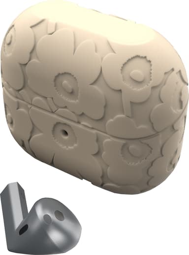 Samsung Galaxy Buds3/Pro Marimekko deksel (sort/beige)