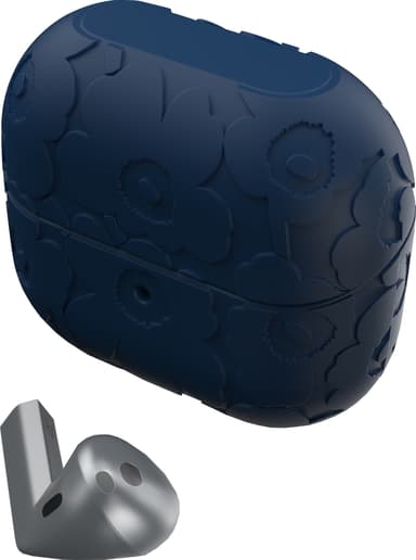 Samsung Galaxy Buds3/Pro Marimekko deksel (sort/blå)