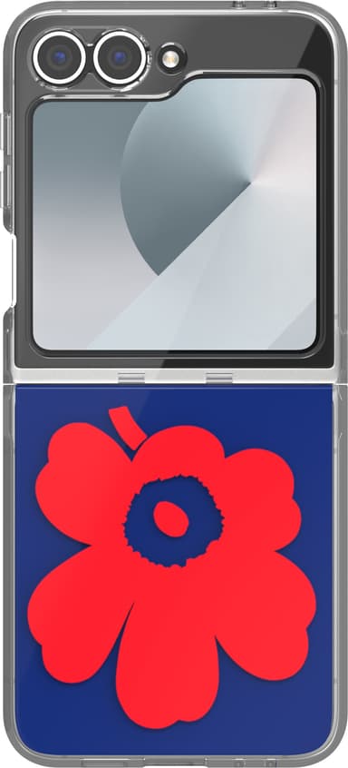 Samsung Galaxy Flip6 Marimekko Dual Layer deksel (blå/rød)