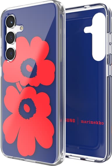 Samsung Galaxy S24 Marimekko Dual Layer deksel (blå/rød)