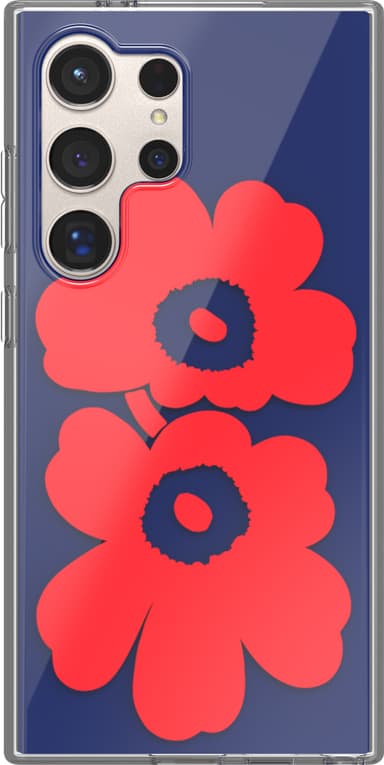 Samsung Galaxy S24 Ultra Marimekko Dual Layer deksel (blå/rød)