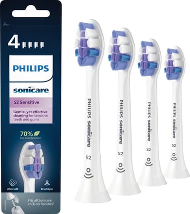 Philips Sonicare Sensitive børstehode HX6054/10 (hvit)