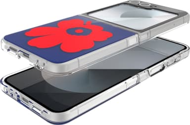 Samsung Galaxy Flip6 Marimekko Dual Layer deksel (blå/rød)