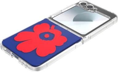 Samsung Galaxy Flip6 Marimekko Dual Layer deksel (blå/rød)