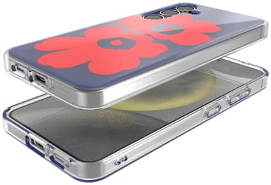 Samsung Galaxy S24 Marimekko Dual Layer deksel (blå/rød)