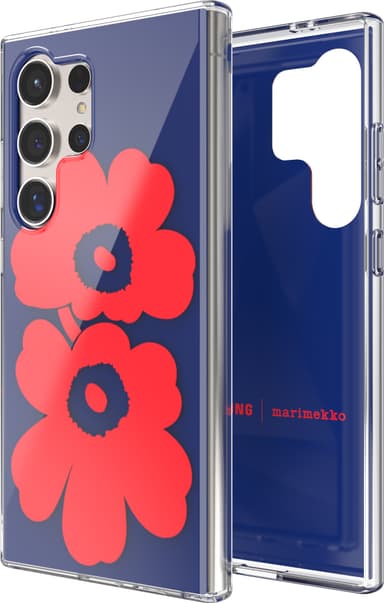 Samsung Galaxy S24 Ultra Marimekko Dual Layer deksel (blå/rød)