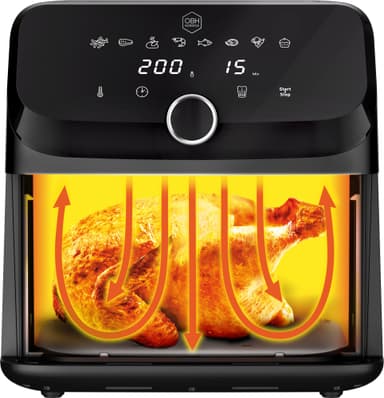 OBH Nordica Easy Fry Mega airfryer AG8558N0 (sort)