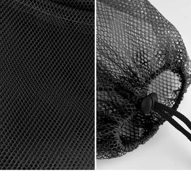 Nettingposer med snøring 5-pakning Sort 20×30 cm