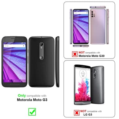 Motorola MOTO G3 deksel flip cover (brun)