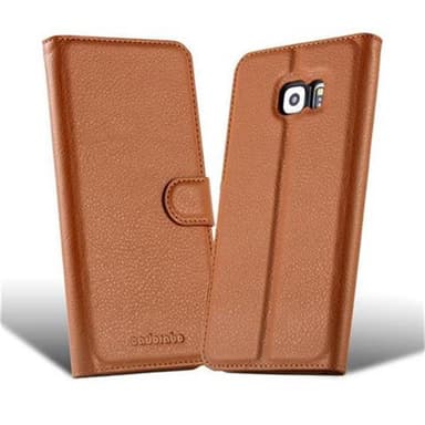 Samsung Galaxy S6 EDGE Deksel Etui Case (brun)