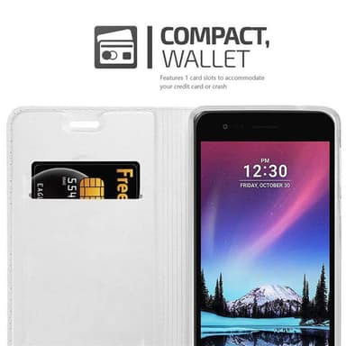 LG K4 2017 lommebokdeksel etui (sølv)