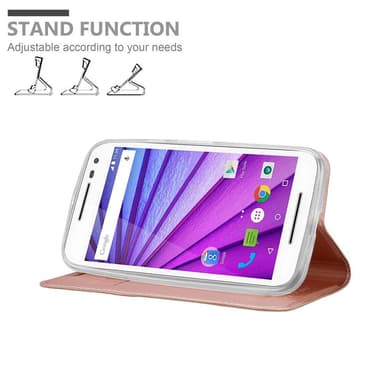 Motorola MOTO G3 lommebokdeksel etui (rosa)