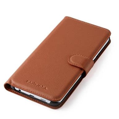 Samsung Galaxy S6 EDGE Deksel Etui Case (brun)