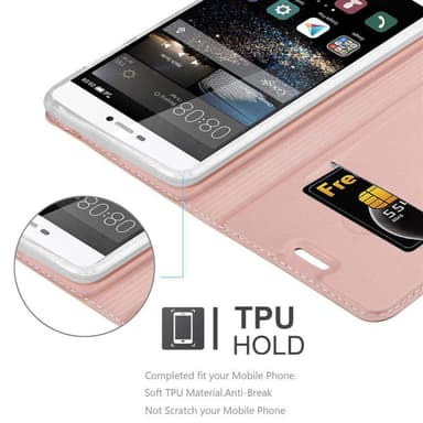 Huawei P8 lommebokdeksel etui (rosa)