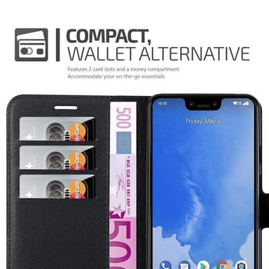 Google PIXEL 3 XL Deksel Etui Case (svart)