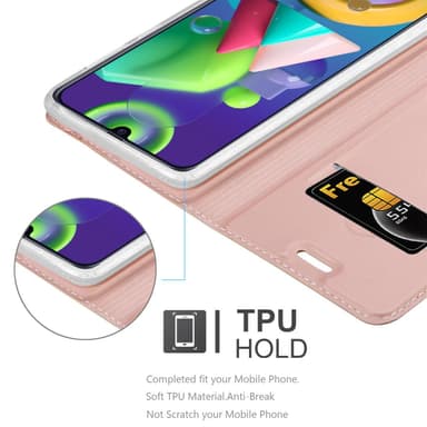 Samsung Galaxy M31 lommebokdeksel etui (rosa)