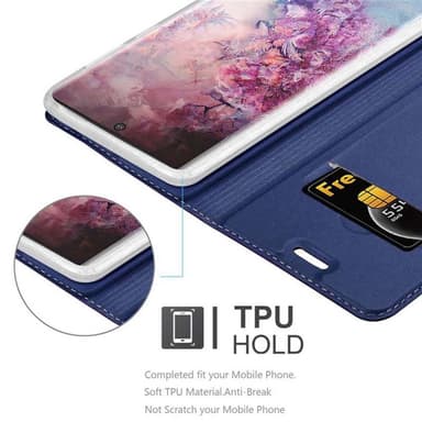 Samsung Galaxy NOTE 10 PLUS lommebokdeksel etui (blå)
