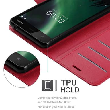 Nokia 2.1 Deksel Etui Case (rød)