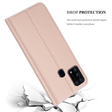 Samsung Galaxy M31 lommebokdeksel etui (rosa)