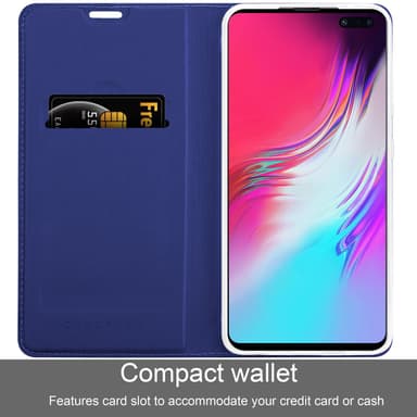 Samsung Galaxy S10 5G lommebokdeksel etui (blå)