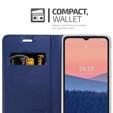 Nokia C21 lommebokdeksel etui (blå)