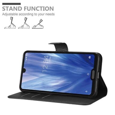 Sharp Aquos R3 Deksel Etui Case (svart)