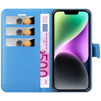 iPhone 14 Deksel Etui Case (blå)