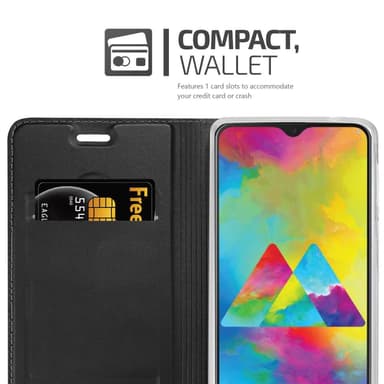 Samsung Galaxy M21 / M30s lommebokdeksel etui (svart)