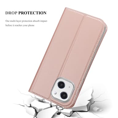 iPhone 13 MINI lommebokdeksel etui (rosa)