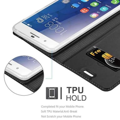 Honor 6 PLUS lommebokdeksel etui (svart)