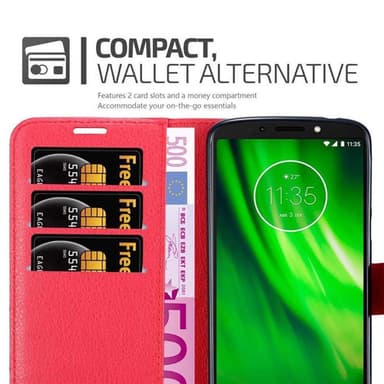 Motorola MOTO E5 / G6 PLAY Deksel Etui Case (rød)
