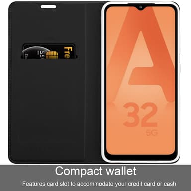 Samsung Galaxy A32 5G lommebokdeksel etui (svart)