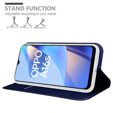 Oppo A16s / A54s lommebokdeksel etui (blå)