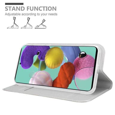 Samsung Galaxy A51 4G / M40s lommebokdeksel etui (sølv)