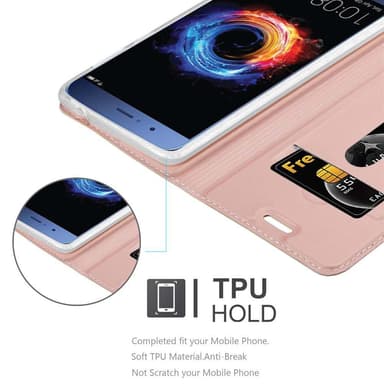 Honor 8 PRO lommebokdeksel etui (rosa)
