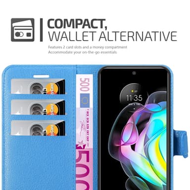 Motorola EDGE 20 Deksel Etui Case (blå)