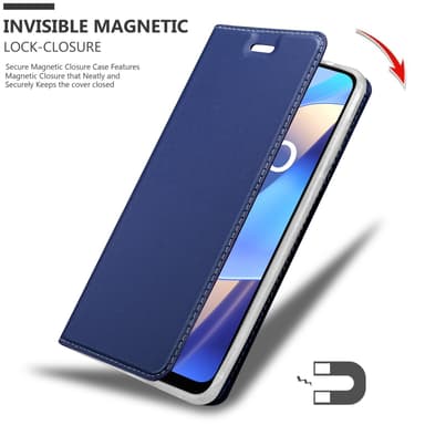 Oppo A16s / A54s lommebokdeksel etui (blå)