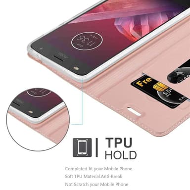 Motorola MOTO Z2 lommebokdeksel etui (rosa)