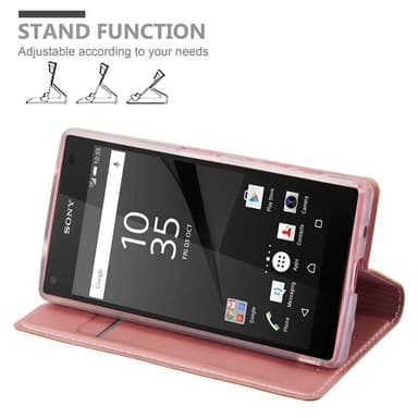 Sony Xperia Z5 COMPACT lommebokdeksel etui (rosa)