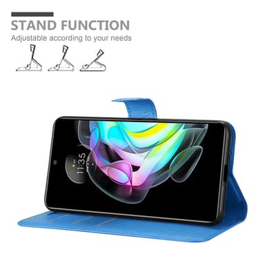 Motorola EDGE 20 Deksel Etui Case (blå)