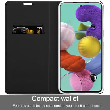 Samsung Galaxy A51 5G lommebokdeksel etui (svart)