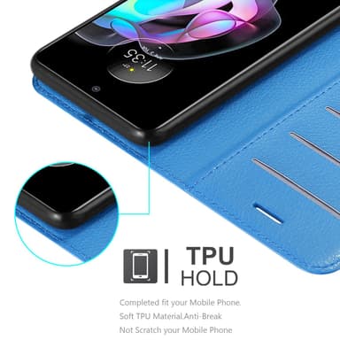 Motorola EDGE 20 Deksel Etui Case (blå)
