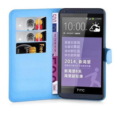 HTC Desire 816 Deksel Etui Case (blå)
