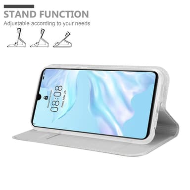 Huawei P30 lommebokdeksel etui (sølv)