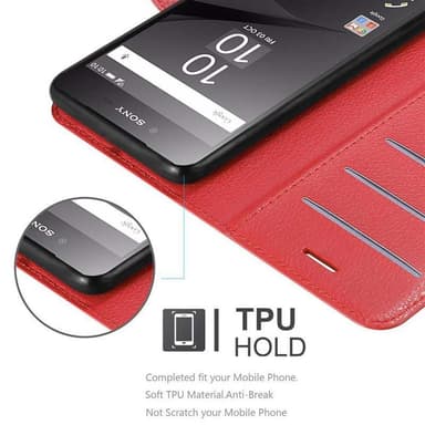 Sony Xperia Z5 PREMIUM Deksel Etui Case (rød)