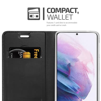 Samsung Galaxy S21 PLUS lommebokdeksel etui (svart)