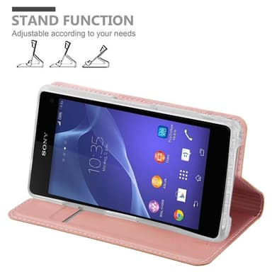 Sony Xperia Z1 COMPACT lommebokdeksel etui (rosa)