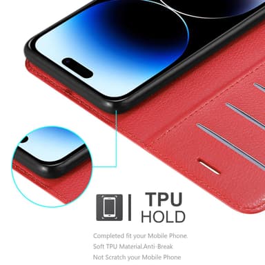 iPhone 14 PRO MAX Deksel Etui Case (rød)