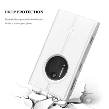 Nokia Lumia 1020 lommebokdeksel etui (sølv)